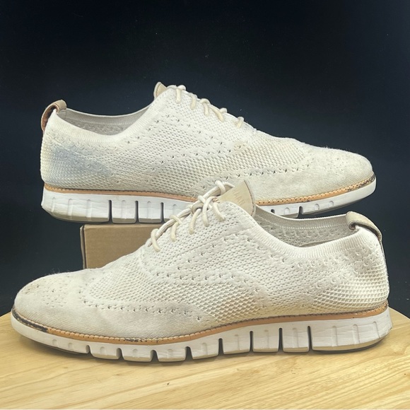 Cole Haan Other - Cole Haan Zerogrand Stitchlite Ox Marine White Knit Men's Size 11.5